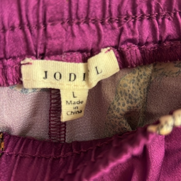 JODIFL Party Animal Leopard Print Satin Shorts - Magenta - L - NWOT - Picture 3 of 3